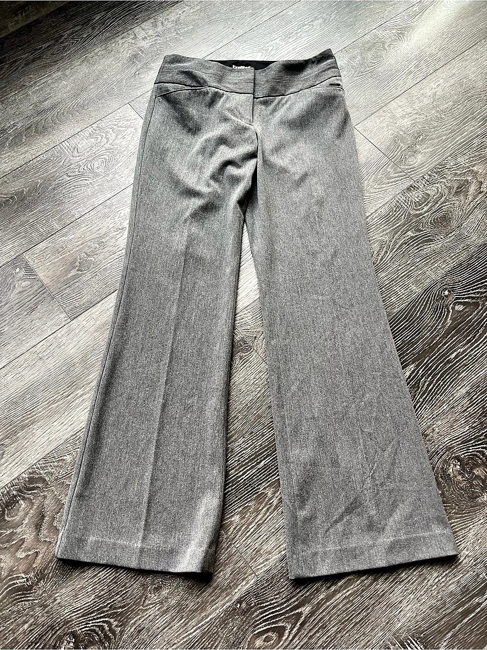 Express Editor Pant Women's Flare Pants Gray Size 4R